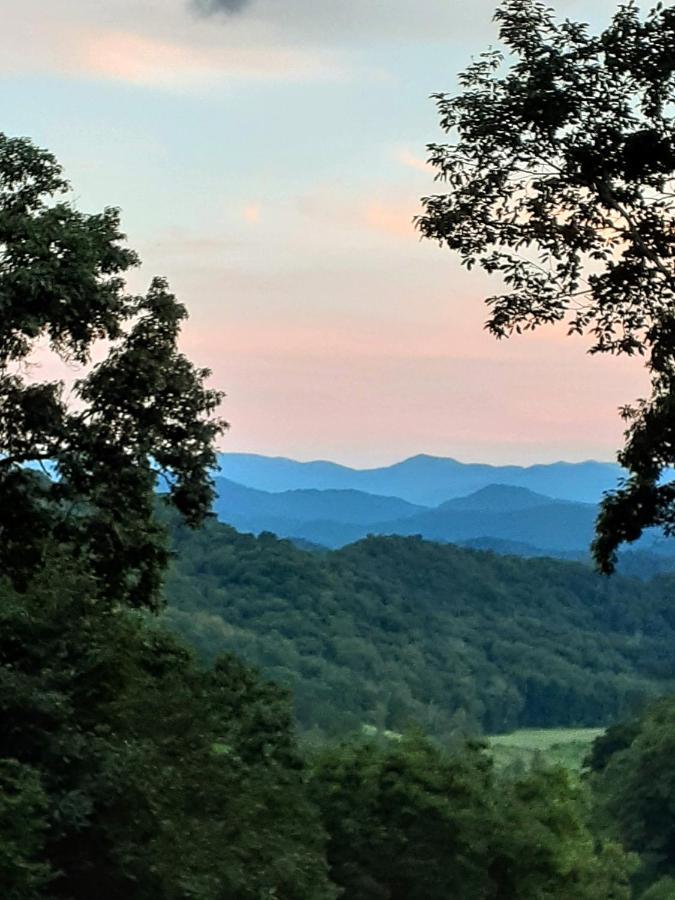 Treetops Cabin Easy To Asheville With Fast Wifi And Great View Swiss Bagian luar foto
